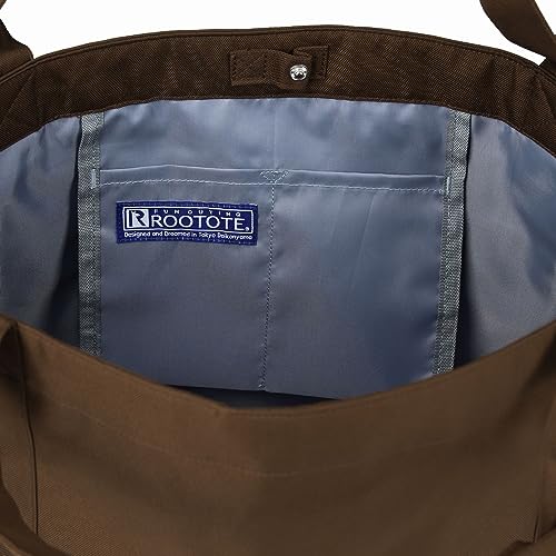 ルートート はっ水 軽量 トートバッグ SN ミディアム ポケッツ 3157 ブラウン2