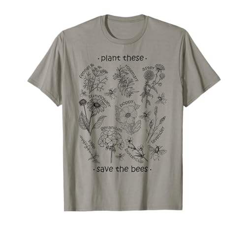 Plant These Save The Bees T Shirt Maglietta