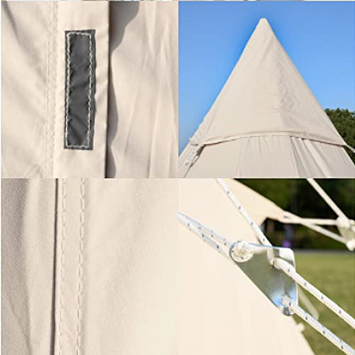 Tipi Tent voor Volwassenen Outdoor Camping 4 Seizoen Familie Camping Yurt Tent Tipi Tenten voor Jacht Familie Team Backpacken Camping Wandelen - Afbeelding 6
