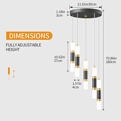 Luminaire suspendu à intensité variable pour îlot de cuisine