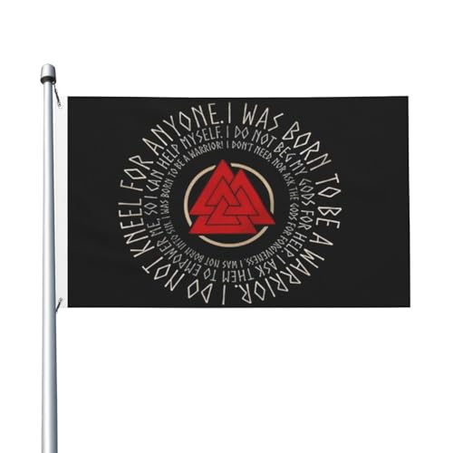Drapeau d'extérieur à double couture Odin, textile premium pour aménagement et panneaux de jardin