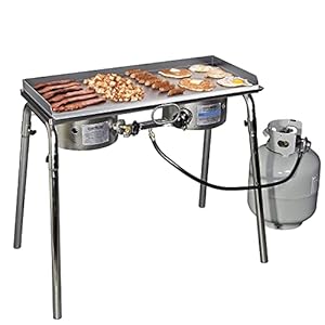 Stanbroil Cast Stainless Steel Replacement Cooking Griddle with Handle for Camp Chef SG60, Fits Camp Chef 14” 2 Burner Stove Cooking System and Other Similar Grills Stanbroil Cast Stainless Steel Replacement Cooking Griddle with Handle for Camp Chef SG60 Fits Camp Chef 14 2 Burner Stove Cooking System and Other Similar Grills