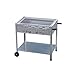 Produktbild BSR-Grillen Holzkohlegrill Grillwagen aus Edelstahl mit Rollen 114x53x80 cm Grillfläche 108x47 cm ideal für Privat Verein Catering Gastronomie (Grillrost Edelstahl)