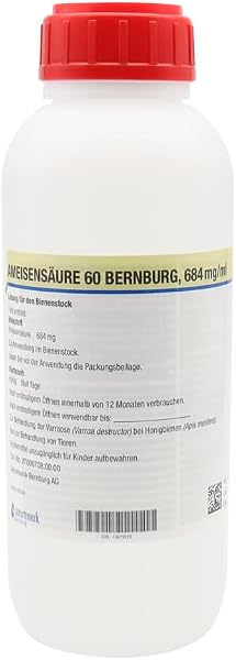 Ameisensäure 60% (1 Liter) gegen Varroa für Dispenser Varroabehandlung Imkerei Bienen