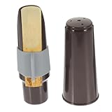 Capuchon de protection pour bec de saxophone alto – ce capuchon est fabriqué en plastique, silicone et bois, garantissant durabilité et résistance à la déformation. kit pour bec de saxophone alto