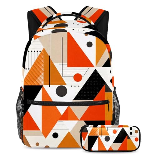 Sac à dos et trousse orange pour ne plus abîmer ses cahiers