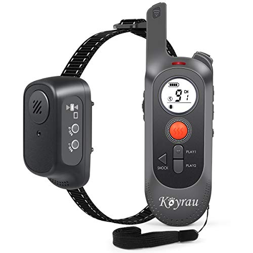 Dog Training Collar with Beep, Voice Recording, Vibration and Shock Modes, Waterproof and