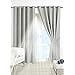 PAIR Of BLACKOUT CURTAINS Super Soft Solid Thermal INSULATED EYELET Ring Top Curtains BLACKOUT