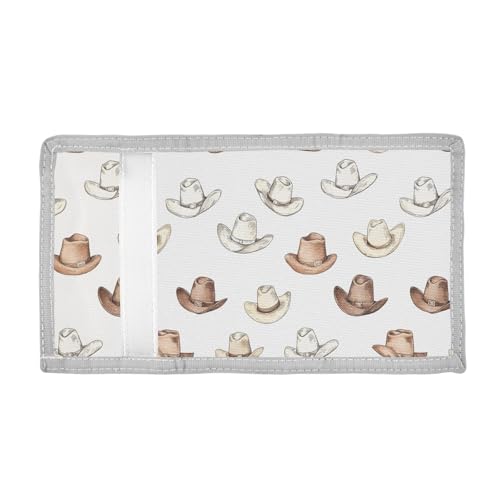 ALAZA Kids Wallets for Boys Girls Toddler Trifold Wallet Children Small Cowboy Hat with Zipper Coin Pocket2