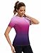 Avoogue Workout Tops for Women Breathable Athletic UPF50+ Sun Protection Shirts Summer Running Yoga Swim Outfits 2026(Gradient Purple,M)