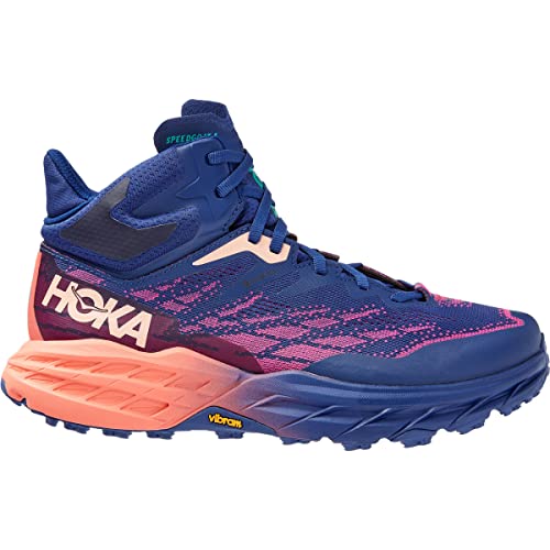 HOKA ONE ONE 1127919-BBCML Speedgoat 5 Mid GTX Trekking Shoes Female Bellwether Blue/Camellia 38 2/3