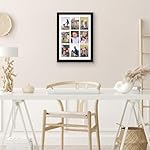Americanflat 4x6 Collage Picture Frame with Polished Plexiglass - Multi Picture Frames Fit Nine 4x6 Photos or Use as One 14x20 Frame for Wall Display - Signature Collection - Black - Image 5