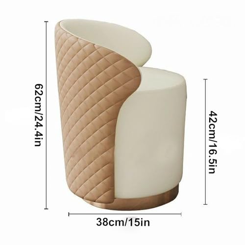 Taburete de madera maciza giratorio para ganar espacio en el dormitorio y tocador 3