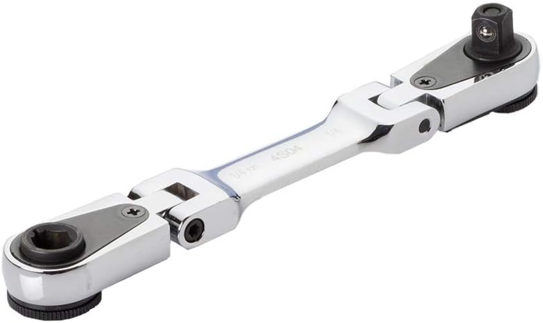 EZRED 4S04 Micro Combo Dual Ratchet Socket with 1/4 Square Drive & Magnetic Bit Drive