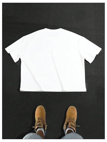 Men's Y2K Oversized Tshirts Streetwear Letter Graphic Tees Short Sleeve Crew Neck Baggy Summer Shirts2