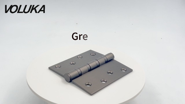 VOLUKA Paquete De 12 Bisagras De Puerta De Acero Inoxidable Para Puertas Exteriores E Interiores, Bisagras De Puerta Lisas Sin Ruido De 4 X 3 Pulgadas Con Esquinas Cuadradas, Resistentes (negro