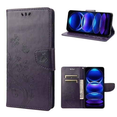 Étui Xiaomi Redmi Note 12 5G König Design violet contre les chocs et rayures