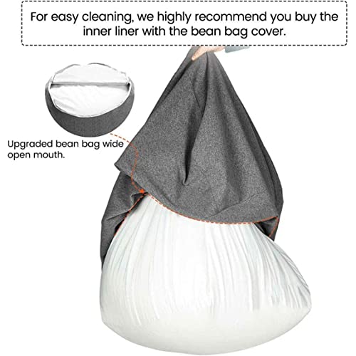 Qiuwaihei Bean Bag With Pear Inner Lining For Chair Pouffes Pear Empty Lining Only Bag Lazy Beans, No Washing, No Filling.70X80Cm Bean Bag Liner #TOP5