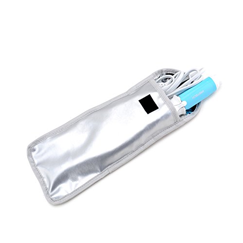 Bolsa resistente al agua para plancha de pelo y rizadores Heat Water Proof Hair Straightener Bag miniatura 4