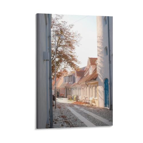 Impression sur toile paysage d'automne pour un salon chaleureux