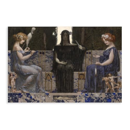 Toile Occulte des Trois Fates Alexander Rothaug pour tableau de décoration moderne