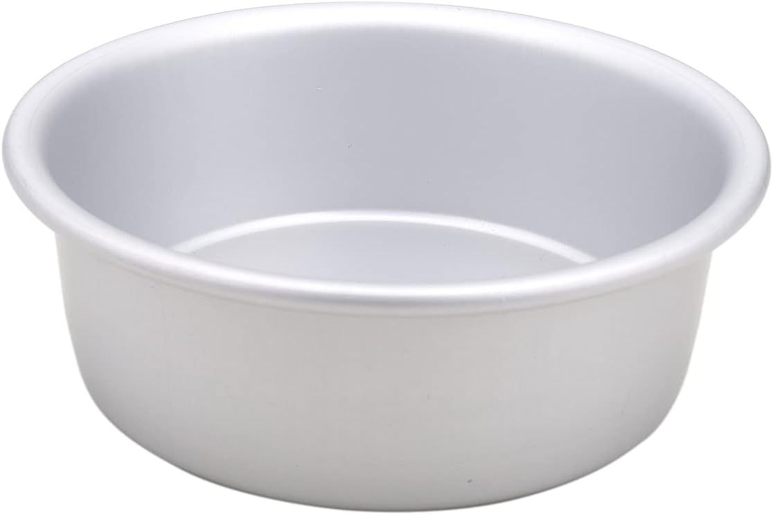 3-10 Inch Round Shape Fixed Bottom Aluminium Chiffon Cake Mold Plain Loaf Cheese Dessert Making Pan DIY Kitchen Baking Tools (1pc 5 Inch Fixed Bottom Round Cake Pan)