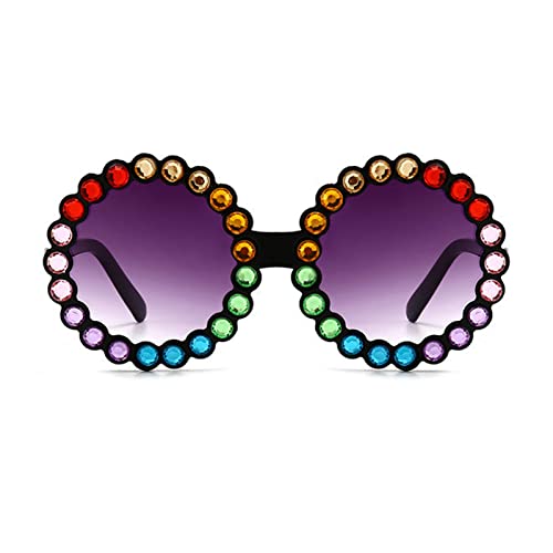 willochra cute Baby round Sunglasses Kids Diamond Crystal Sun Glasses Summer Shades Colorful Small Eyewear