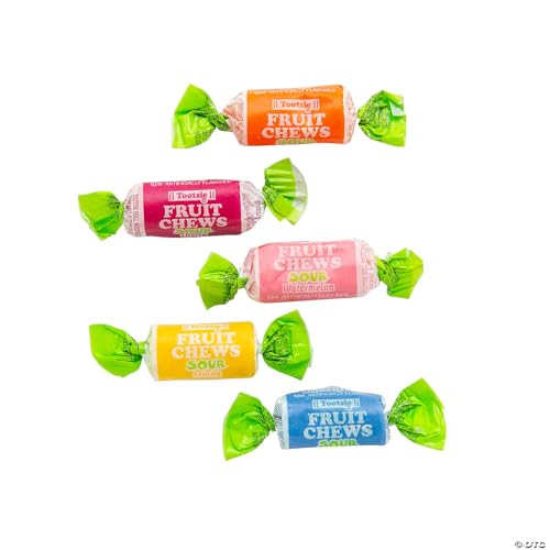 Caramelos Tootsie Fruit Chews sabor agrio 1 lb miniatura 2