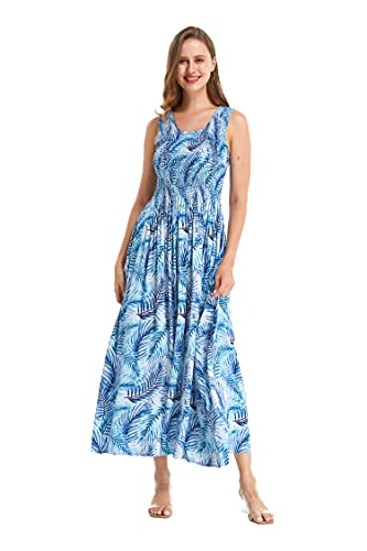 Image of Hawaii Hangover Family Matching Hawaiian Clothes, Simply Blue Leaves