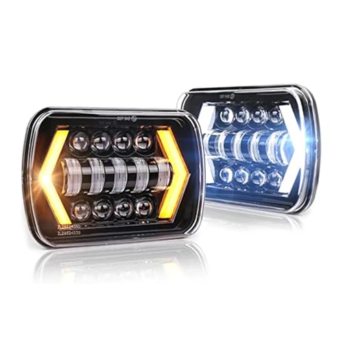 Feux LED carrés H4 antibrouillard GMC Savana éclairage double faisceau - 2