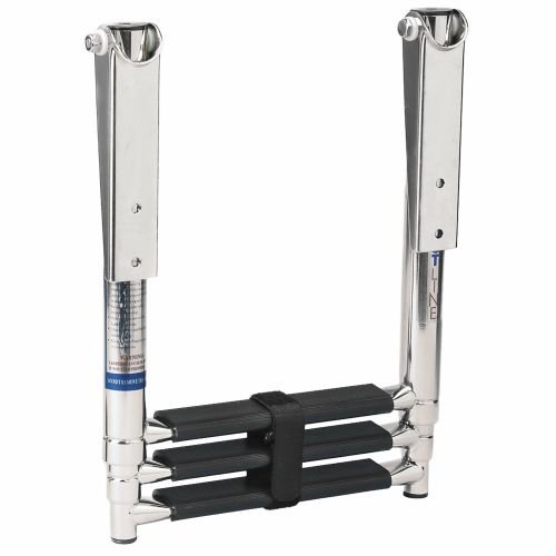 DotLine 3 Step Telescopic Stainless Steel Boat Deck Ladder