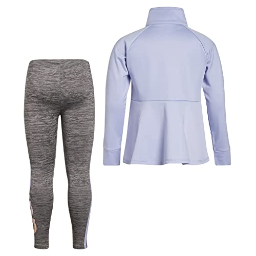 adidas Girl's Zip Front Classic Tricot Jacket and Joggers Set2