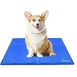 PetIsay Kühlmatte Hunde – Druckaktivierte Gel-Kühlmatte für Haustiere – Halten Sie Ihre Hunde und Katzen bequem den ganzen Sommer - Vermeiden Sie Überhitzung(65 * 50cm)