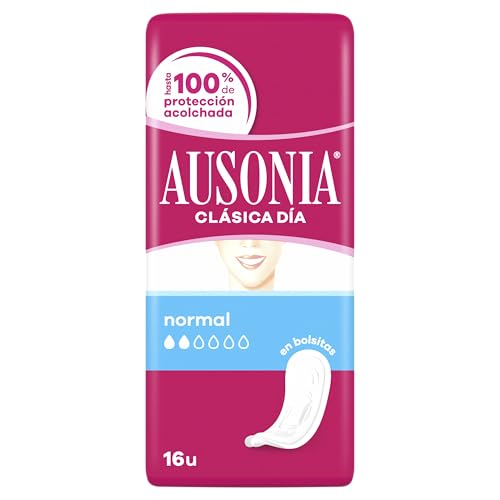 Ausonia Classic Normal Compresas sin alas, 16 Unidades, compresas