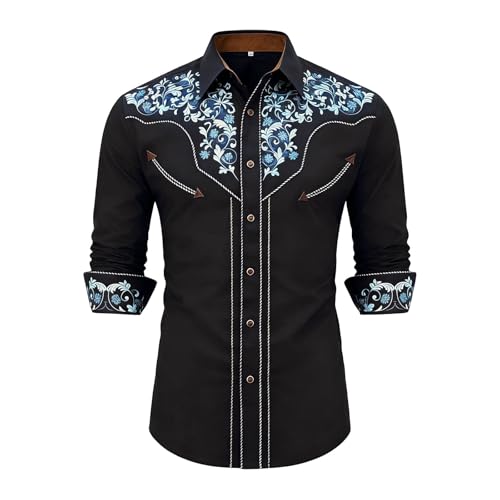 Chemise western imprimée fin du calfeutrage d'été avec ce denim graphique unique respirant