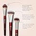 BK Beauty Core Complexion Trio Makeup Brushes Set (3PC) – Foundation, Concealer, and Blending Brushes for Liquid, Cream & Powder – Vegan, Cruelty-Free, Ultra-Soft Face Makeup Brushes