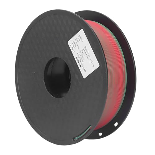 Filament PLA 1.75 mm effet soie bicolore rouge vert chatoyant