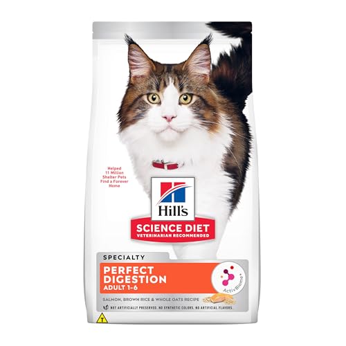 Ração Hill's Science Diet Digestão Perfeita para Gatos Adultos Sabor Salmão - 1.5kg