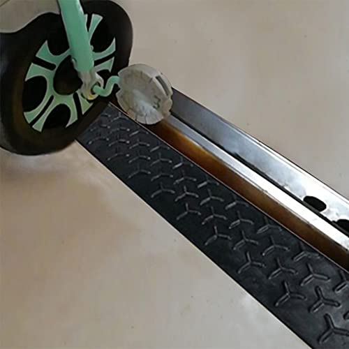 AOQUEVX Rampa de umbral, rampas de bordillo de Goma de elevación de 1/2/3/4/5 cm, Alfombrilla Antideslizante para baño, Muelle de Carga, acera, Coche, Scooter, Bicicleta, Motocicleta, movilidad/100