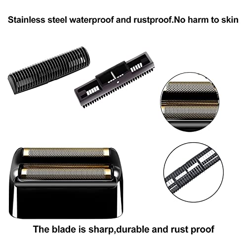 4 Pcs Replacement Foil And Cutters Compatible With Babylisspro Double Foil Shaver, Replacement Foil Compatible With Babylisspro Fxfs2 Shaver (Black) #TOP2