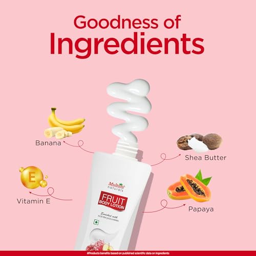 Image of Multani Natural Fruit Body Lotion (400ml) | for Dry Skin | Moisturizing Body Lotion for Normal, Dry & Sensitive Skin | Men & Women