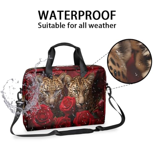 Maletín para laptop unisex 15.6-16 pulgadas rojo con estampado miniatura 3