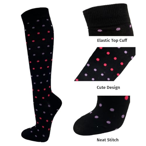 Image of SocksKnee Women Multi-Pack Colorful Variety Design Assorted Activewear Knee-High Stocking Socks, 9-11