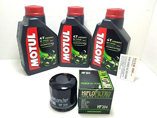 KIT TAGLIANDO OLIO MOTUL 5100 10w40 FILTRO HIFLO