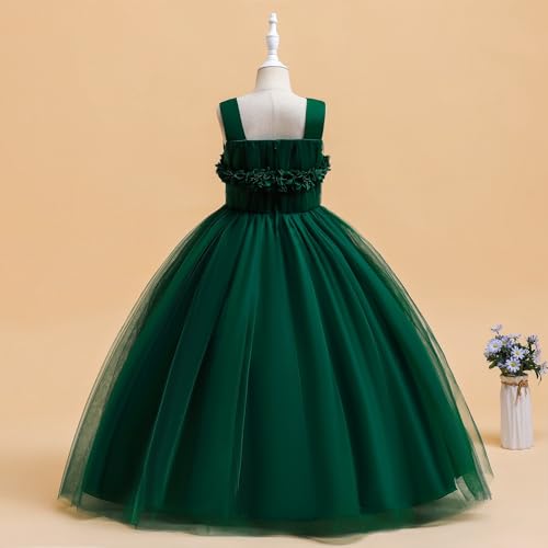 Vestido de verano para niñas con tutú sin mangas elegante 5