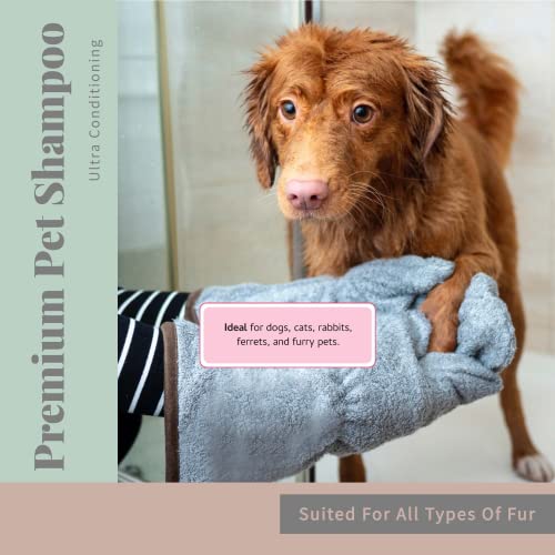 Begley’s Natural No Rinse Waterless Pet Shampoo, Bathless Cleaning, Deodorizing, And Odor Removal For A Shiny, Fresh Smelling Coat - Effective For Dogs, Puppies, And Cats - Fresh Tea Tree Scent #TOP4