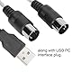 Annadue MIDI zu USB Kabel Konverter PC zu Synthesizer Music Studio Keyboard Interface Kabel Stecker Controller Adapterkabel 16 Kanäle Computer Laptop Unterstützung und Mac.