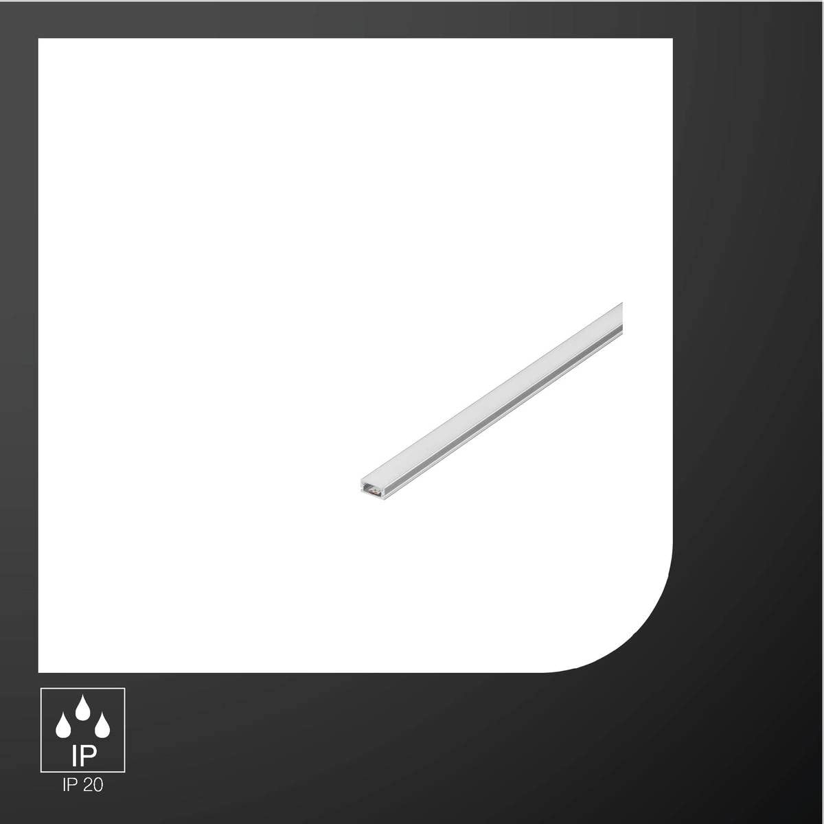 SLV GLENOS Linear-Aluminiumprofil 1107-100 – Mechanisches Bauteil Für Beleuchtungsmontage
