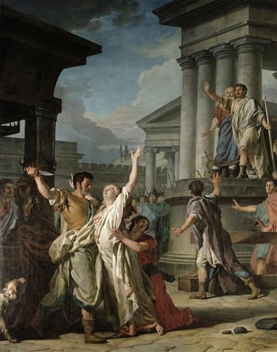 Peinture murale Virginius Nicolas Guy Brenet pour décoration salon élégante
