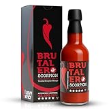 Brutalero Scorpion 100 ml – Salsa Picante 43 293 SHU – 80 % Chile – Fermentada Artesanal con Dosificador – Para Barbacoa y Cocina Diaria